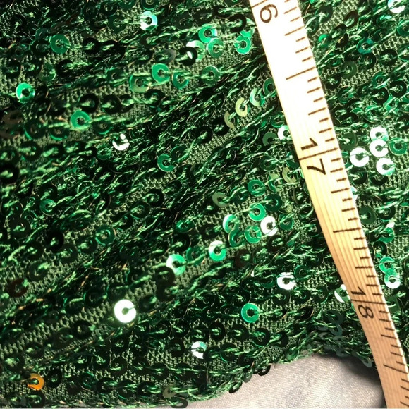 Green Sequin All over crop - Picture 13 of 14